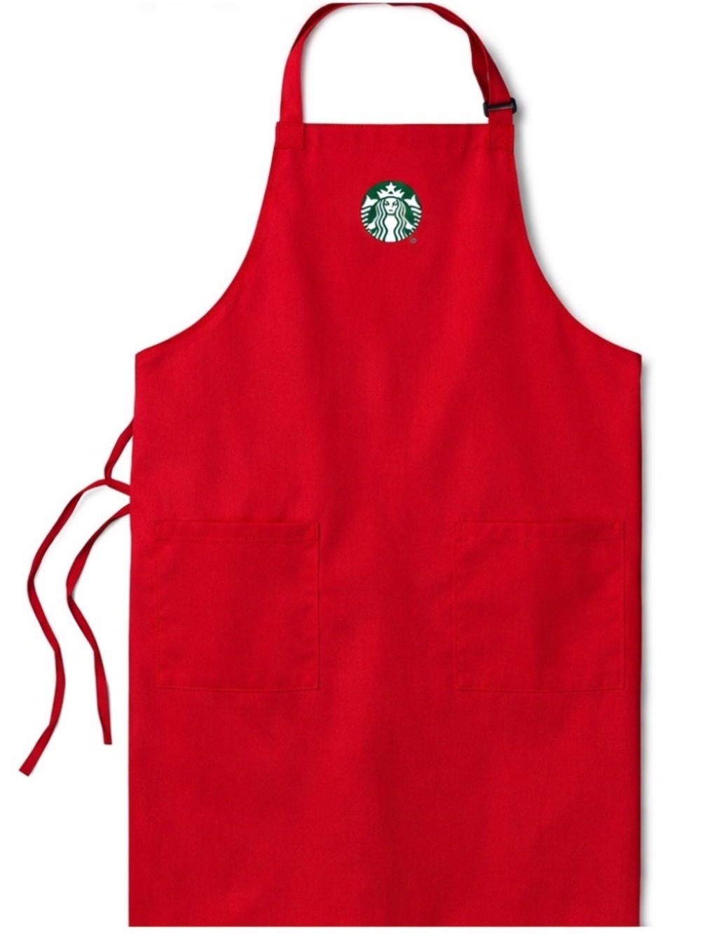 NEW Starbucks Red Barista Apron with Green Logo